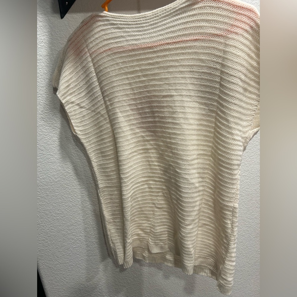Source Unknown Cream Sweater with Colorful Floral Accents - Picture 3 of 4